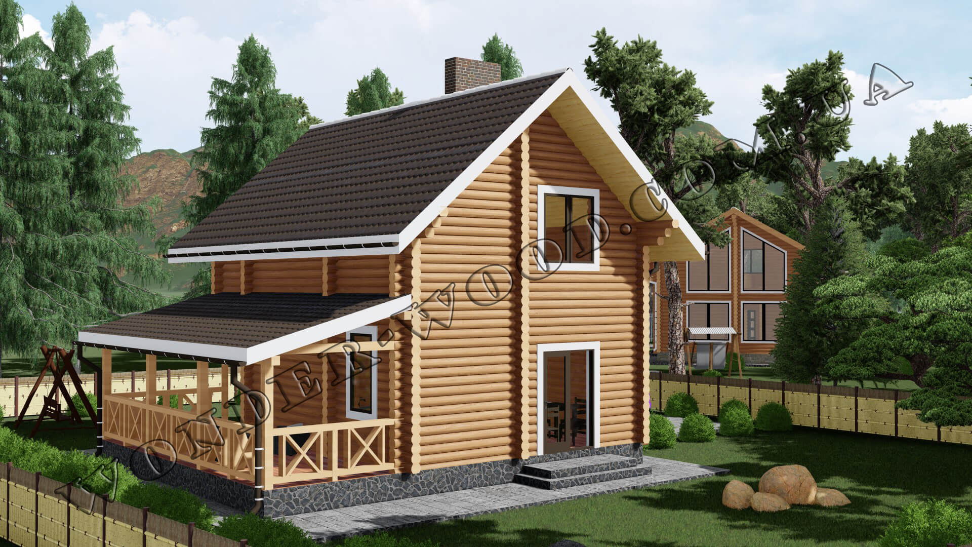 Holzhaus "BERGEN Plus"-3