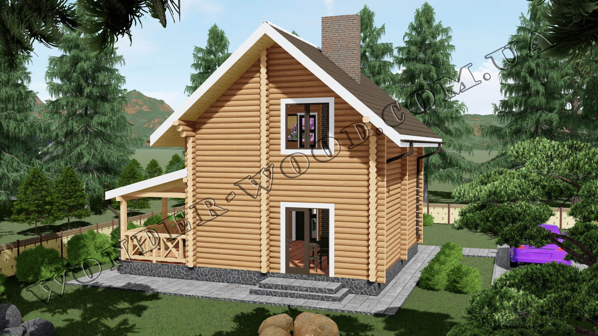 Holzhaus "BERGEN Plus"-4