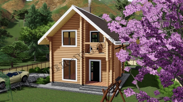 Wooden house "BERGEN"-1